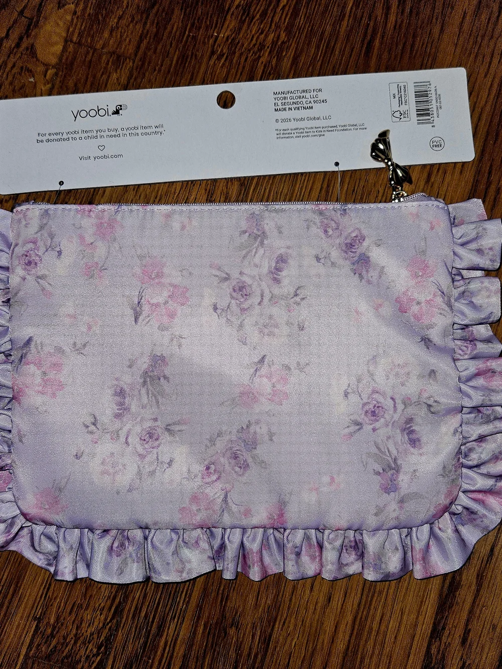 LoveShackFancy X Target-Yoobi Happy Thoughts Lavender Accessory Pouch